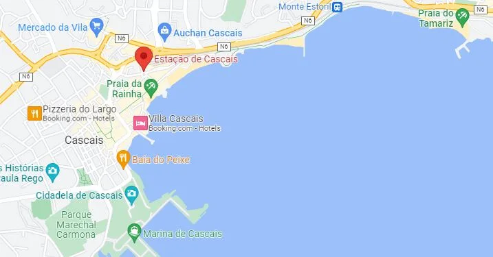 cascais beach map